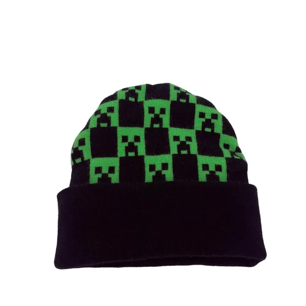 Minecraft knit beanie